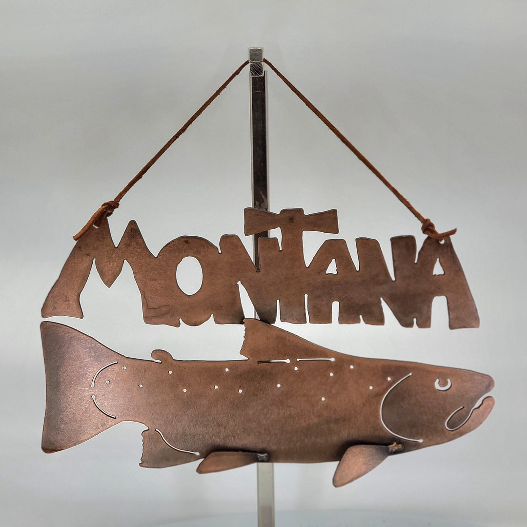 Large Montana Trout Sign