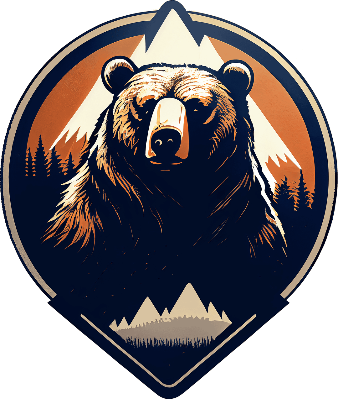 Bear Drop Sticker