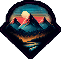 Setting Sun Valley Sticker