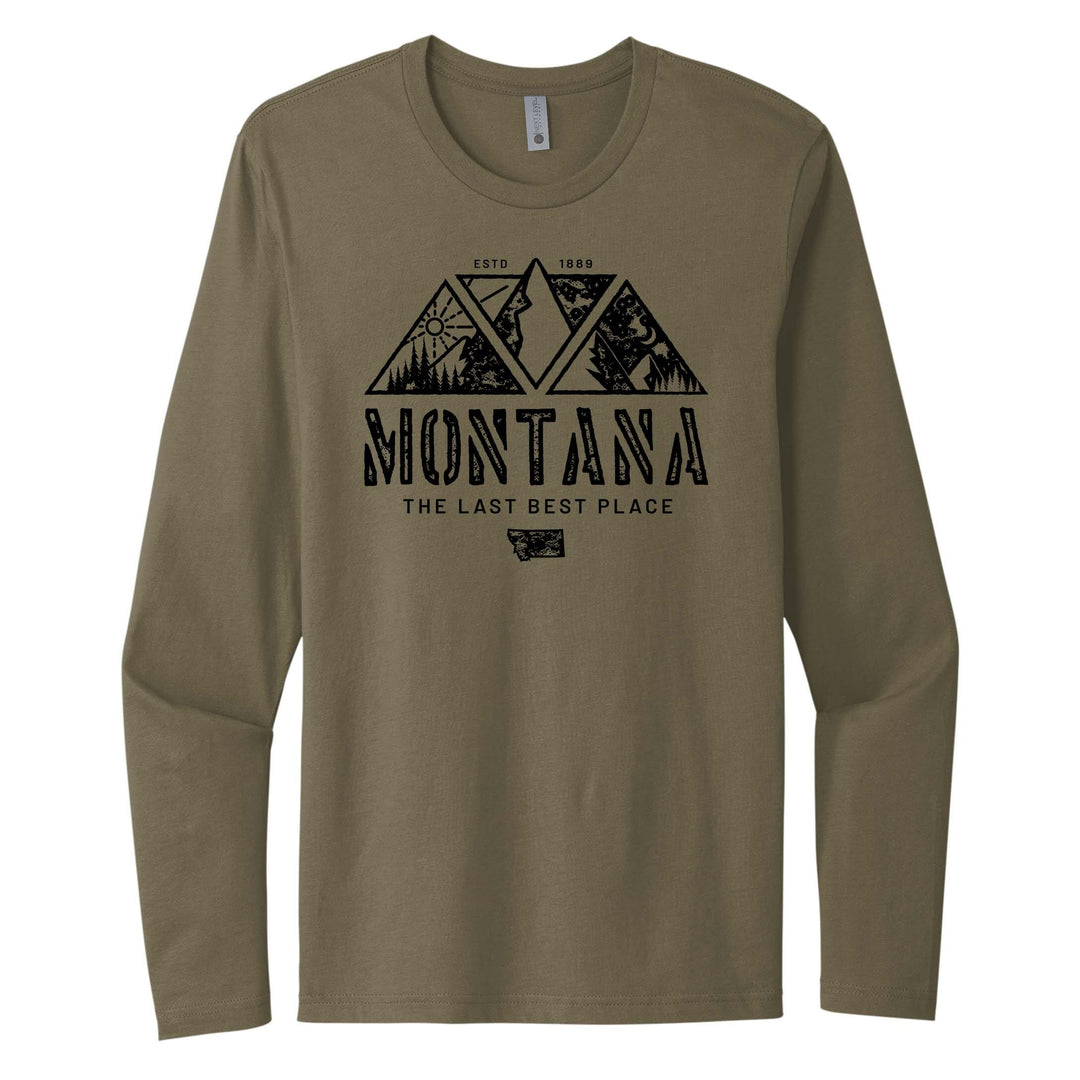 MT Triangles Cotton Long Sleeve Tee
