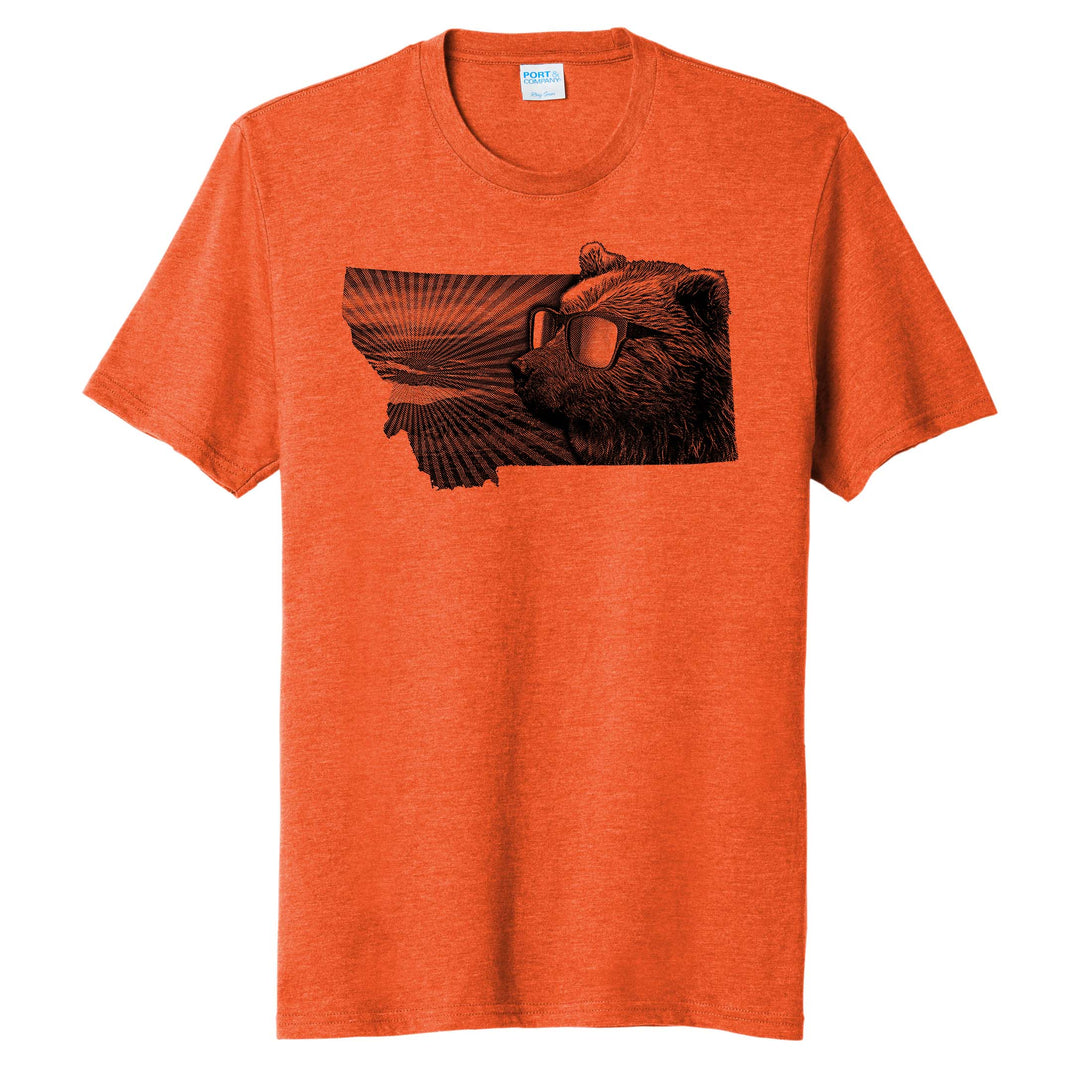 Bear With Sunglasses Tri Blend Tee