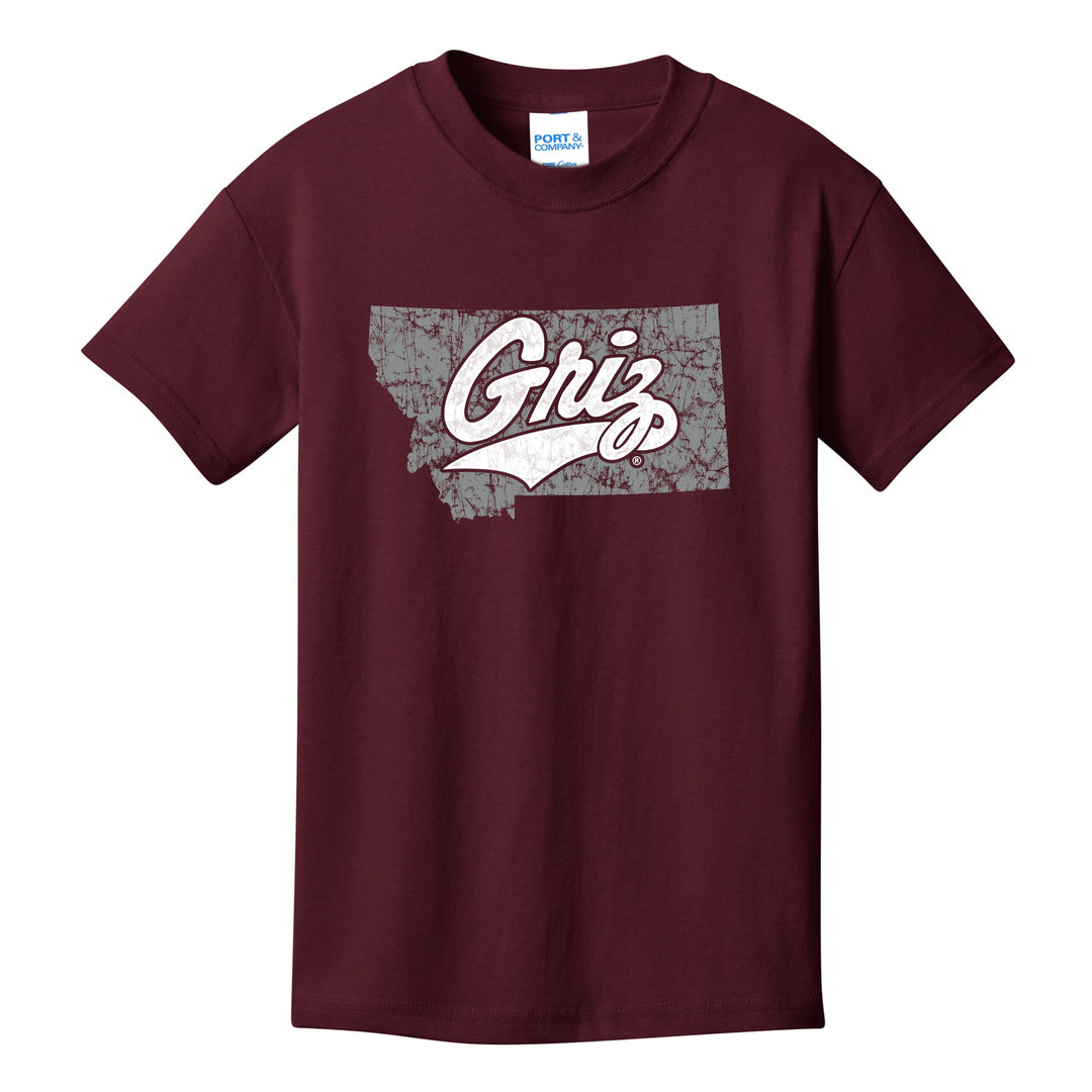 Distressed Griz MT - Port & Company - Youth Core Cotton Tee