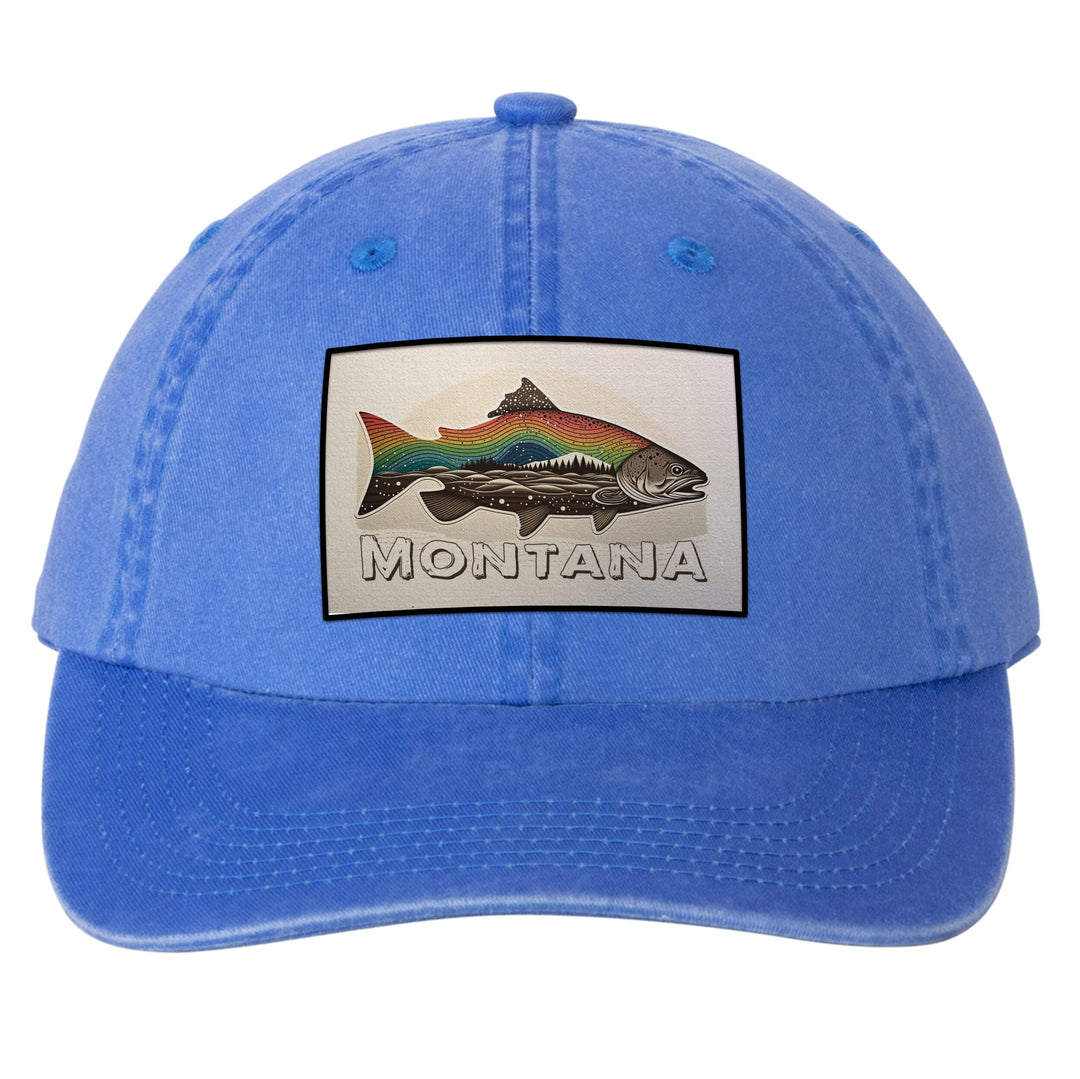 Rainbow Trout Montana Valley Garment Washed Unstructured Hat