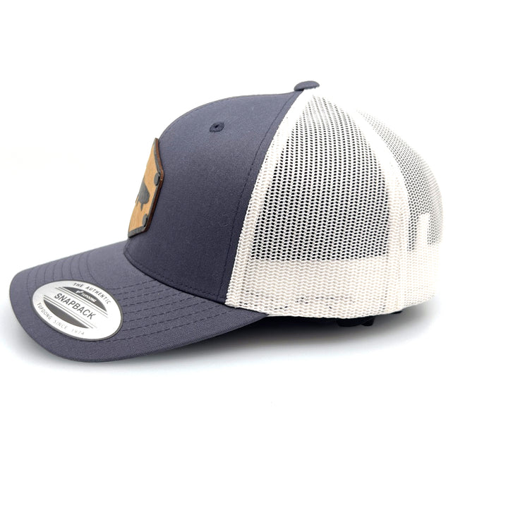 Steel Grey & White All Wood Tout Silhouette