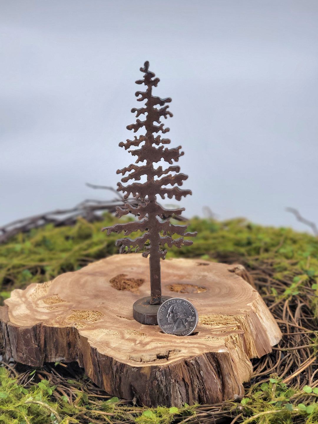 Tree Metal Sculpture 6"