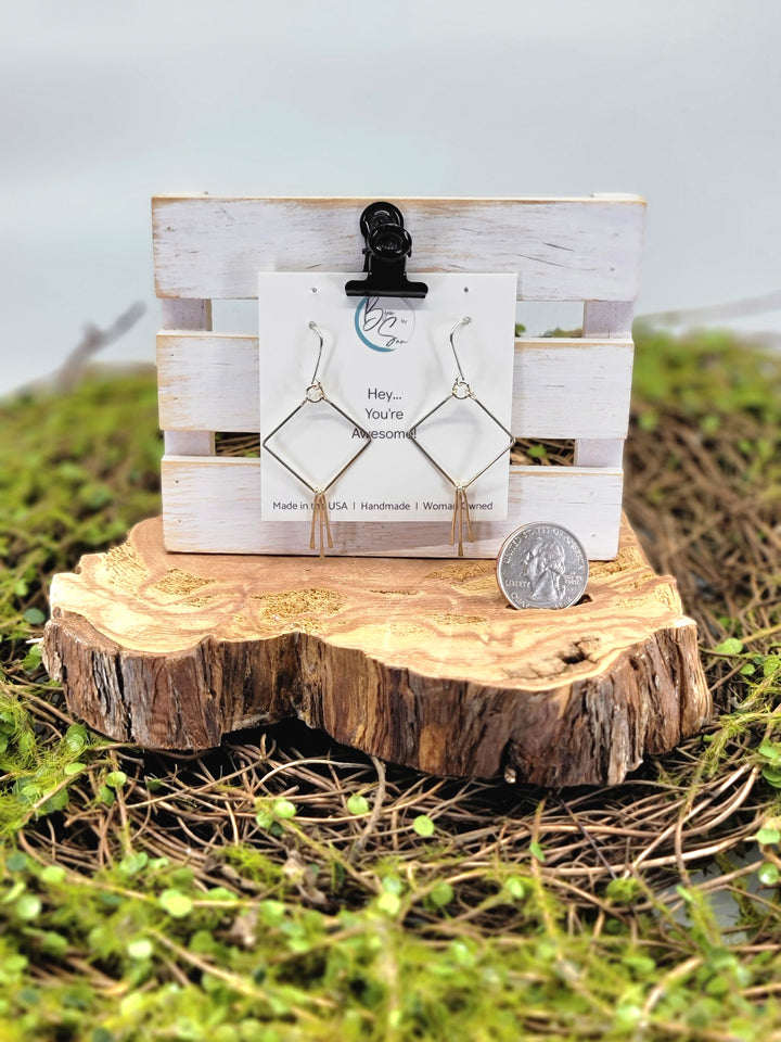 Square Gold Hoop Earrings