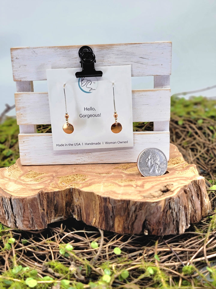 Sterling Silver Threader with Copper Dangle