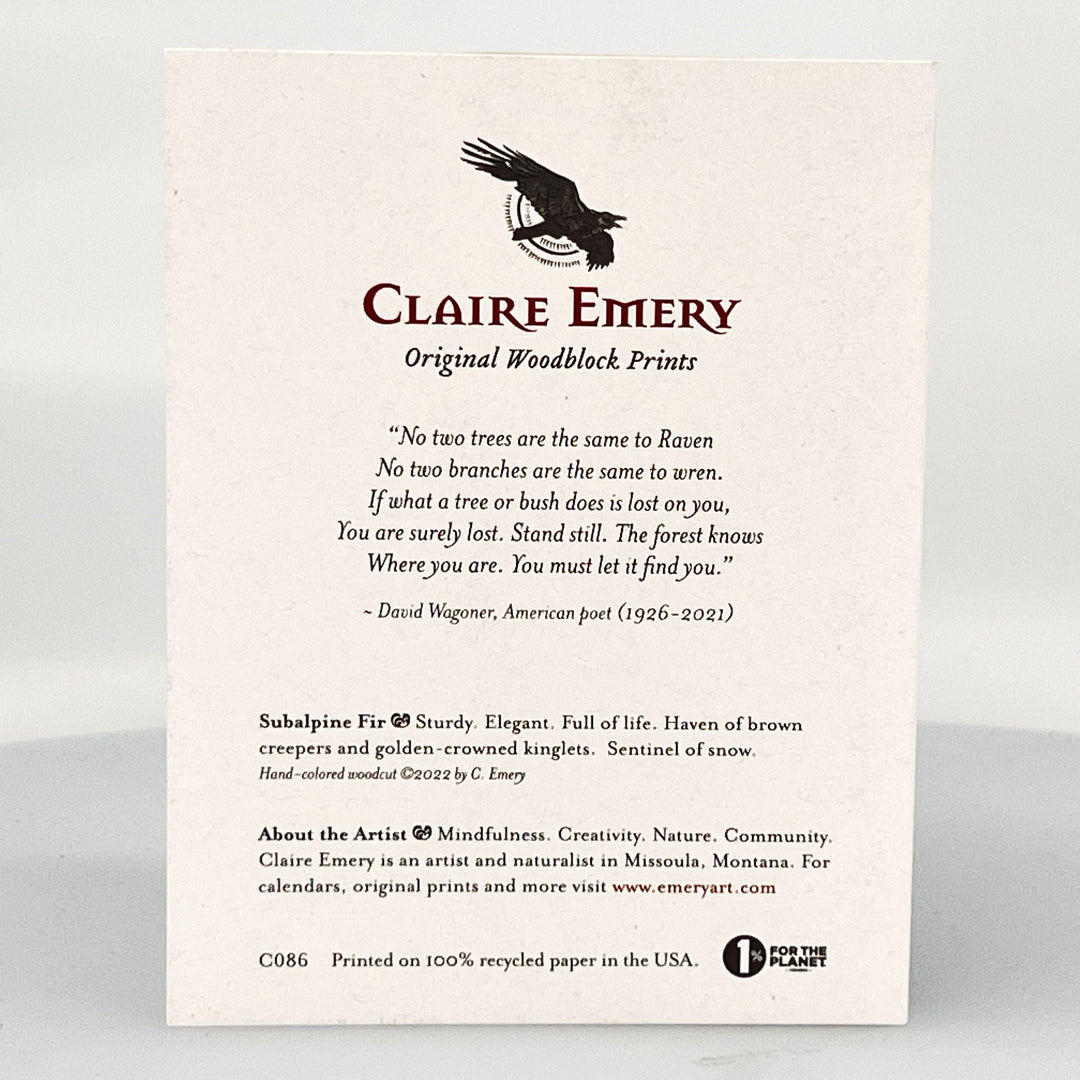 Subalpine Fir Card