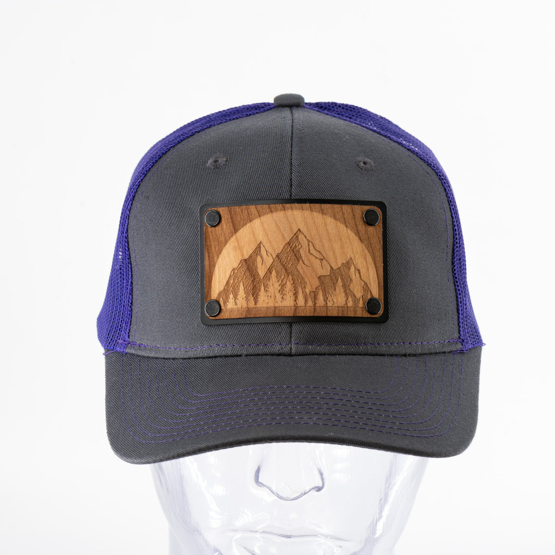 Mountain Range Alder Wood Trucker Hat - Two Colors!