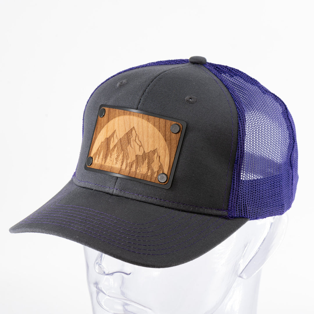 Mountain Range Alder Wood Trucker Hat - Two Colors!