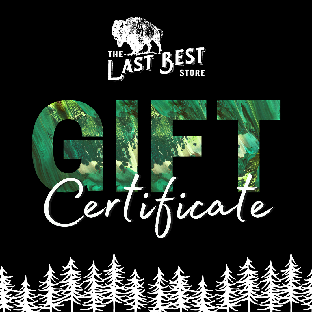 Gift card for quality Montana-made gifts from The Last Best Store--the perfect gift from $10 up to $200