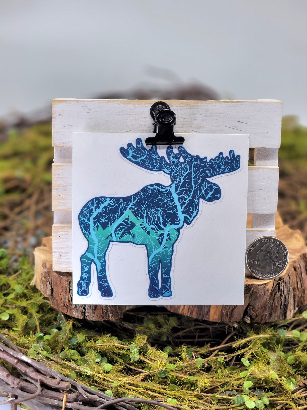 Vinyl Moose Sticker