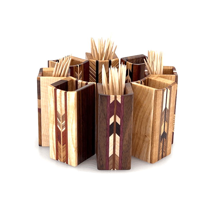 Heirloom Wooden Toothpick Holder