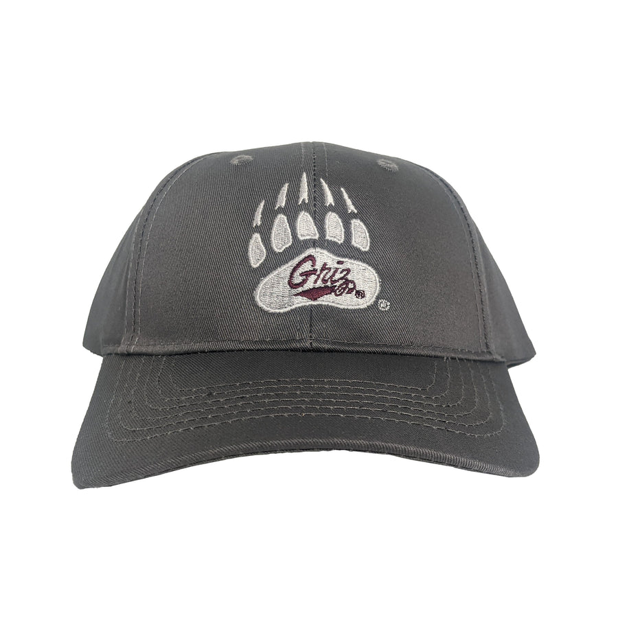 Blue Peaks Creative UM Grizzlies hat, Bear Paw and Griz Script Youth Cap